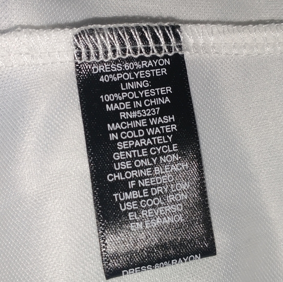 Mlle Gabrielle White/Blue Floral Dress Size Small - Picture 8 of 8